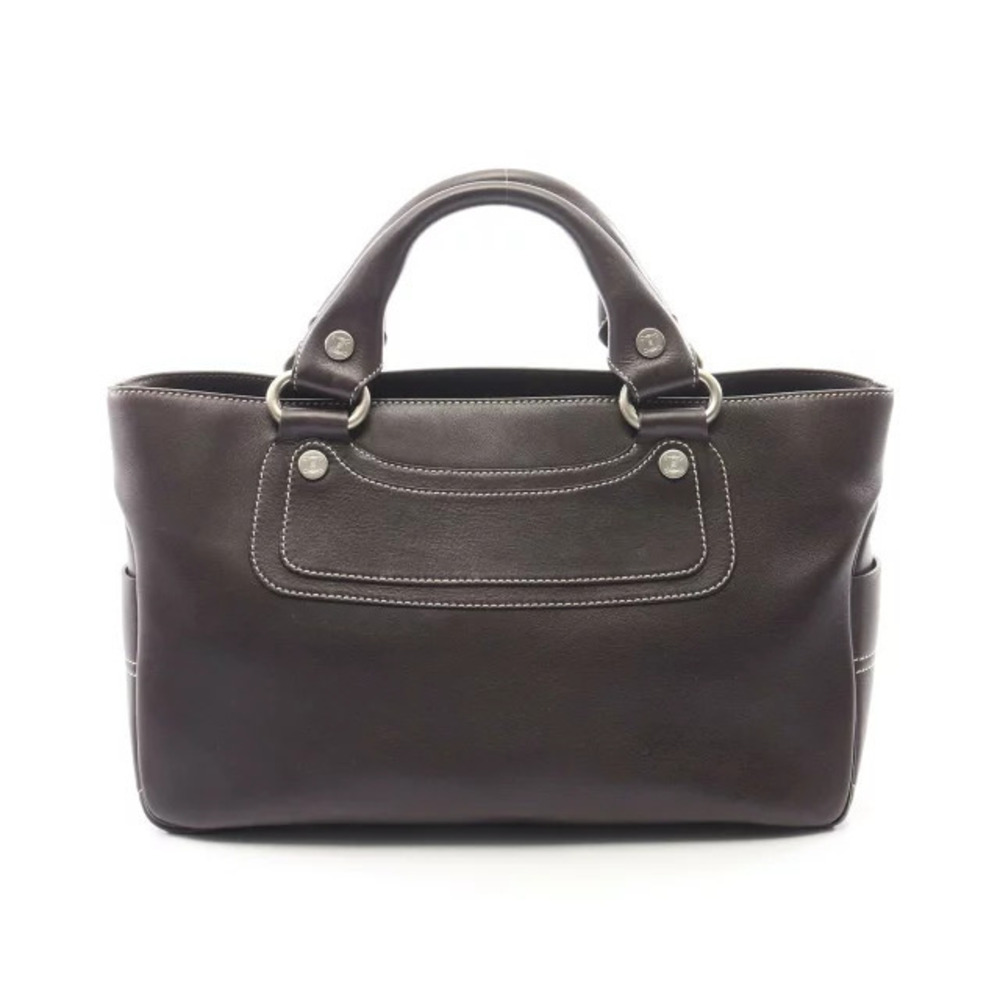 Celine Boogie Bag Handbag Leather Brown